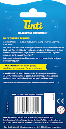Kinder Badezusatz Badeüberraschung, 2 St Tinti