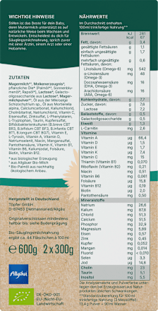 Anfangsmilch 1 von Geburt an, 600 g