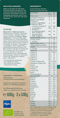 Anfangsmilch 1 von Geburt an, 600 g