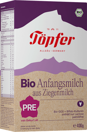 Anfangsmilch Pre aus Ziegenmilch von Geburt an, 400 g