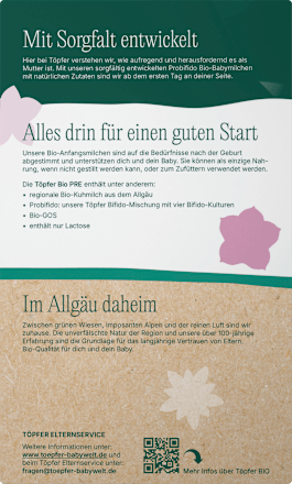 Anfangsmilch Pre von Geburt an, 600 g