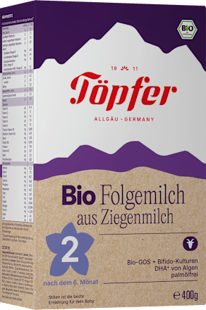 Folgemilch 2 aus Ziegenmilch nach dem 6. Monat, 400 g