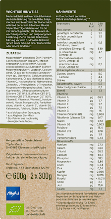 Folgemilch 2 nach dem 6. Monat, 600 g