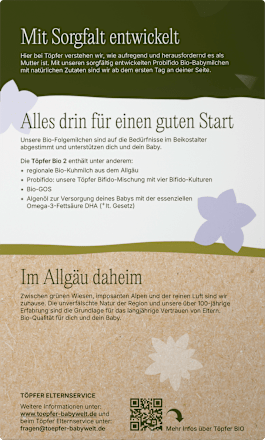 Folgemilch 2 nach dem 6. Monat, 600 g