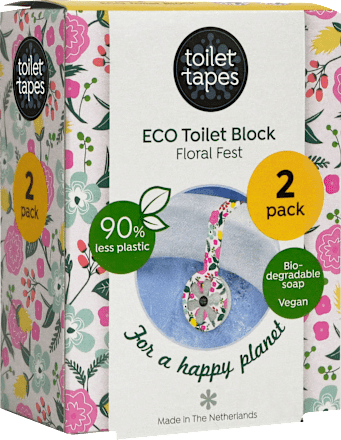 WC-Stein Toilet Block Floral Fest, 2 St