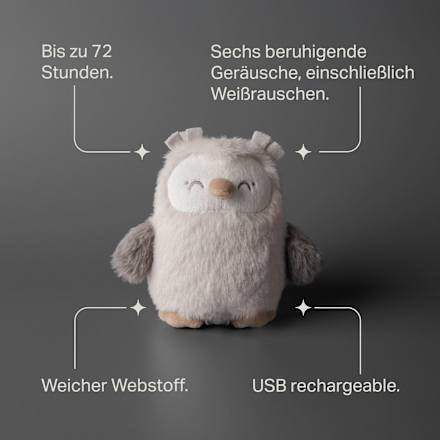 Oplaadbare slaaphulp voor onderweg, Ollie de Uil, 1 stuk