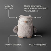 Oplaadbare slaaphulp voor onderweg, Ollie de Uil, 1 stuk