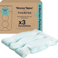 Tommee Tippee Nachfüllfolie Twist & Click für Windeleimer, 3 St