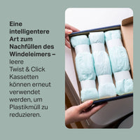 Tommee Tippee Nachfüllfolie Twist & Click für Windeleimer, 3 St