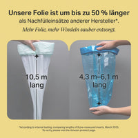 Tommee Tippee Nachfüllfolien Twist & Click für Windeleimer, 6 St