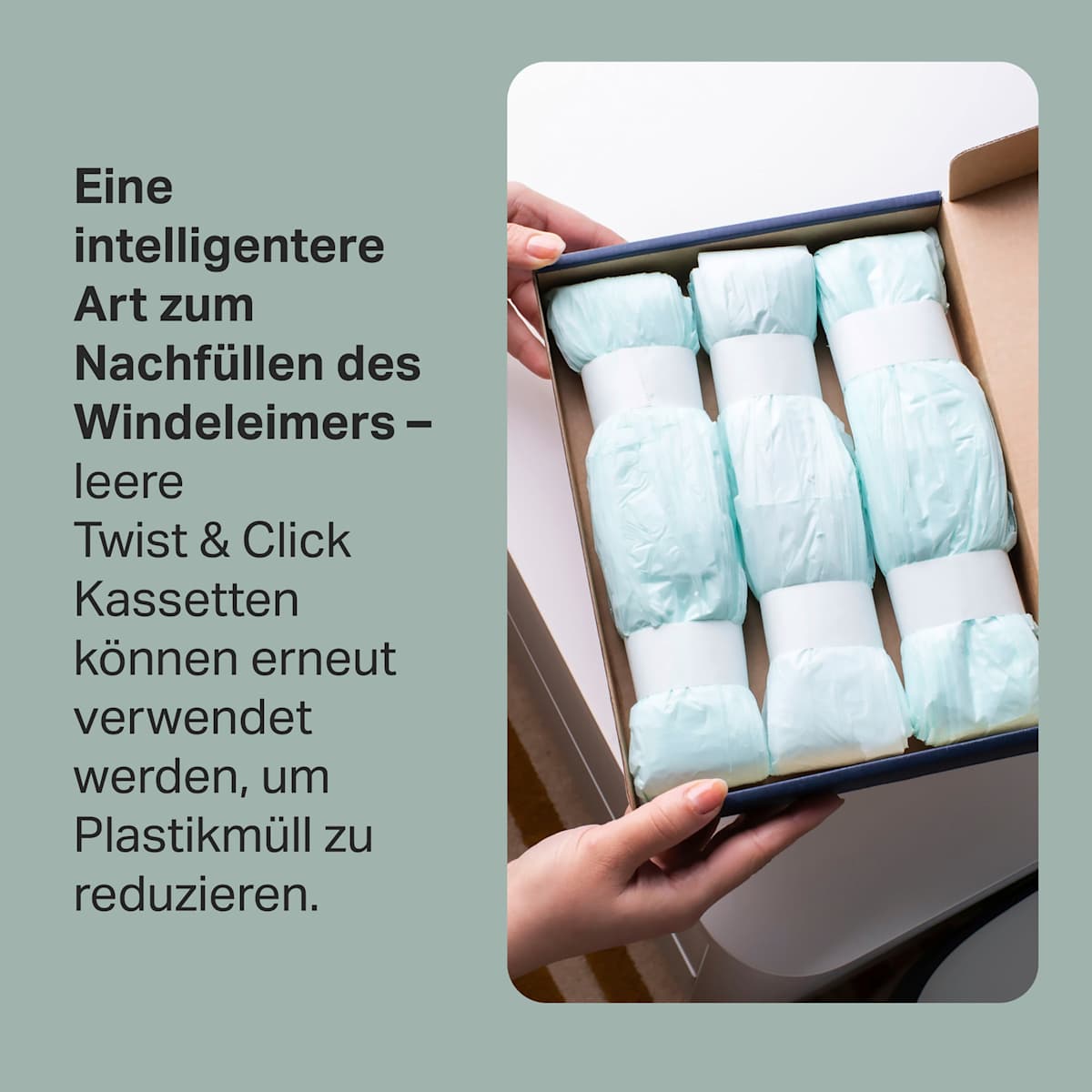 Tommee Tippee Nachfüllfolien Twist & Click für Windeleimer, 6 St