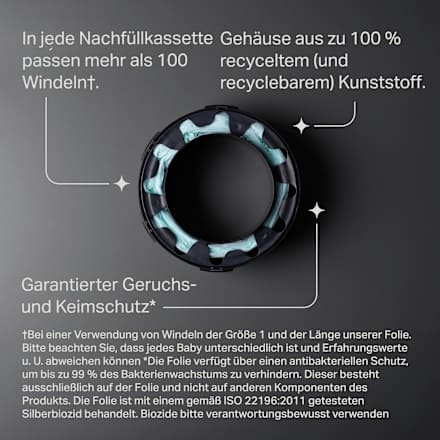 Nachfüllkassetten für Windeleimer Twist & Click und Sangenic Tec, 3 St