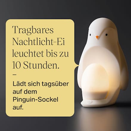 Nachtlampje pinguïn, draagbaar, 2-in-1, 1 stuk