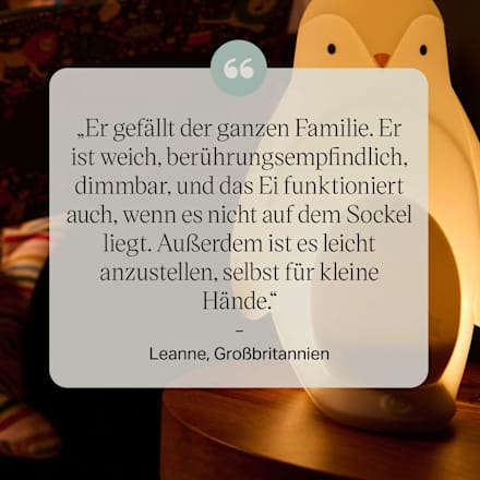 Nachtlampje pinguïn, draagbaar, 2-in-1, 1 stuk