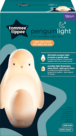 Nachtlicht Pinguin, tragbar, 2-in-1, 1 St
