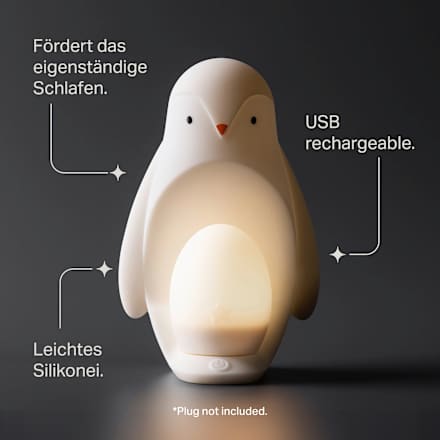 Nachtlampje pinguïn, draagbaar, 2-in-1, 1 stuk