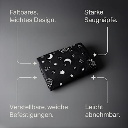 Verduisteringsgordijn Sleeptime voor onderweg, XL, zwart, 1 stuk