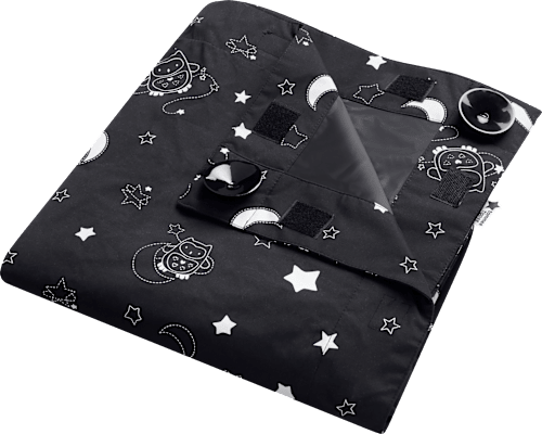 Verduisteringsgordijn Sleeptime voor onderweg, XL, zwart, 1 stuk