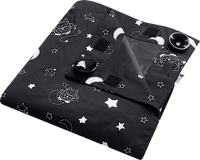 Verduisteringsgordijn Sleeptime voor onderweg, XL, zwart, 1 stuk