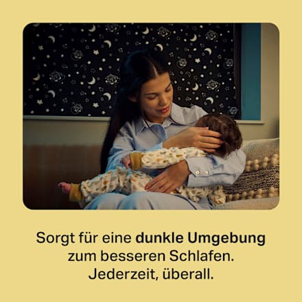 Verduisteringsgordijn Sleeptime voor onderweg, XL, zwart, 1 stuk