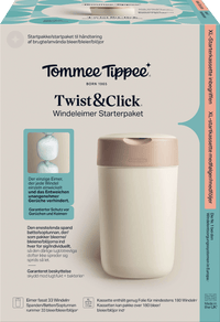 Windeleimer Twist & Click creme/weiß inkl. 1 Nachfüllkasette, 1 St