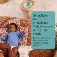 Windeleimer Twist & Click creme/weiß inkl. 1 Nachfüllkasette, 1 St