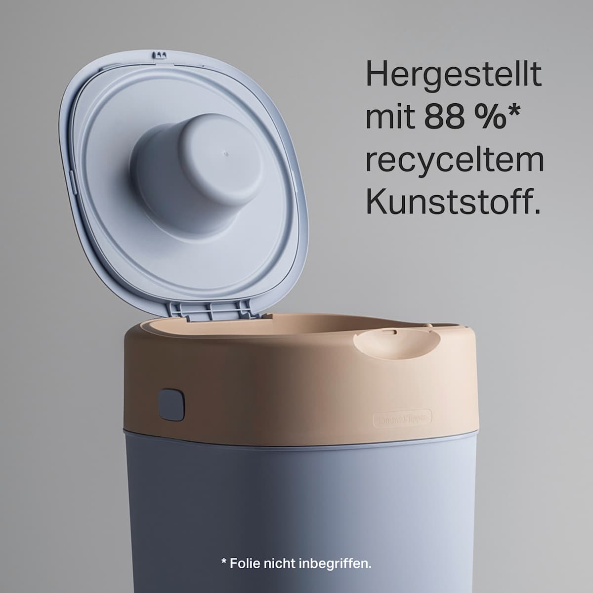 Windeleimer Twist & Click creme/weiß inkl. 1 Nachfüllkasette, 1 St