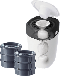 Windeleimer Twist & Click Sangenic, inklusive 6x Nachfüllpacks, weiß, 1 St