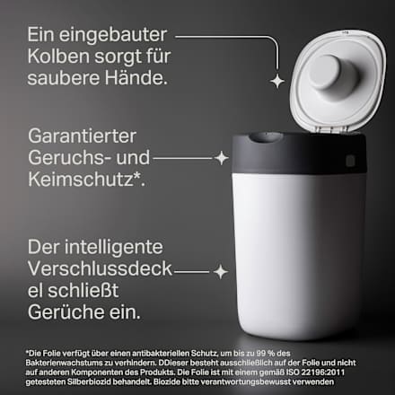 Windeleimer Twist & Click Sangenic, weiß, 1 St