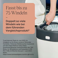 Luieremmer Twist &amp; Click Sangenic XL, wit, 1 st.