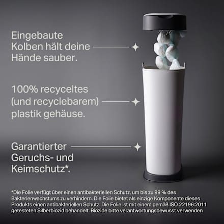 Luieremmer Twist &amp; Click Sangenic XL, wit, 1 st.