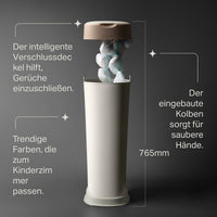 Tommee Tippee Windeleimer Twist & Click XL creme/weiß inkl. 1 Nachfüllkassette, 1 St