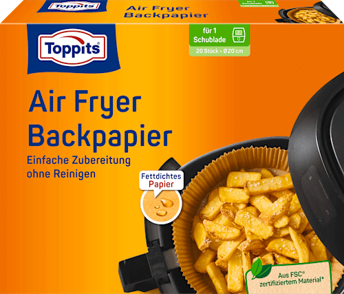 Backpapier Air Fryer rund, 20 St