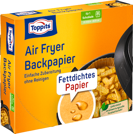 Backpapier Air Fryer rund, 20 St