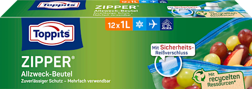 Zipper Allzweckbeutel 1 L, 12 St