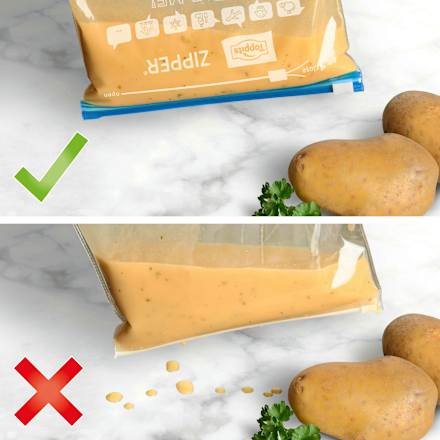 Allround tas met rits 1 L, 12 stuks