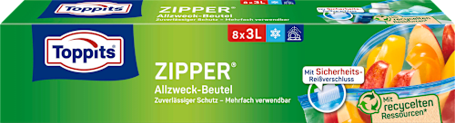 Zipper Allzweckbeutel 3 L, 8 St