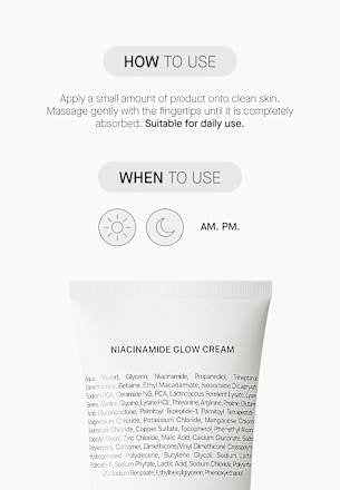 Gesichtscreme Glow Niacinamide, 50 ml