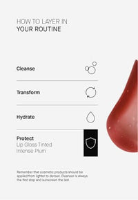 Lipgloss Intense Plum LSF 50, regenerierend, 15 ml