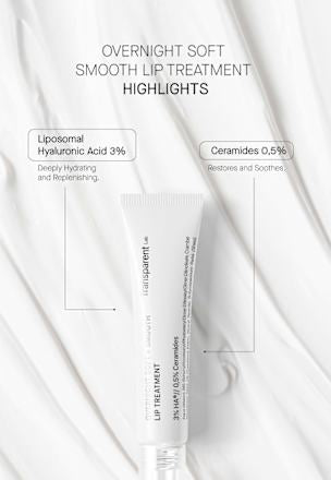 Lippenpflege Overnight soft + smooth, 15 ml Transparent Lab