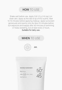 Sonnencreme Gesicht Invisible LSF 50+, 100 ml