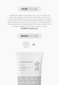 Sonnencreme Gesicht Lightweight LSF 50+, 100 ml
