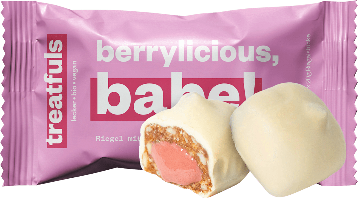 treatfuls Fruchtriegel, Himbeer, 40 g