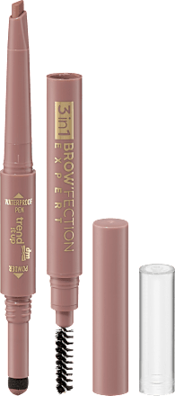 Augenbrauenstift 3in1 Brow'fection Expert 010 Ash Brown, 0,4 g