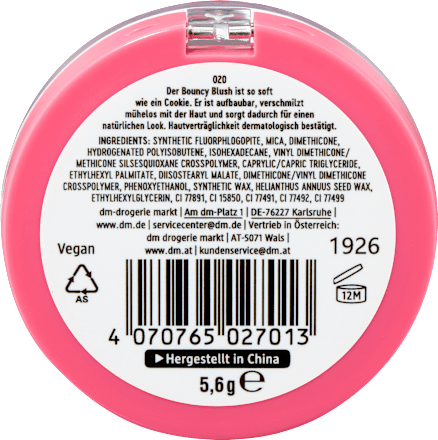Blush Bouncy Cookie Couture 020, 5,61 g