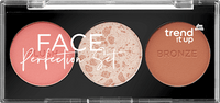 Blush, Bronzer &amp; Highlighter Palette Face Perfection, 1 st