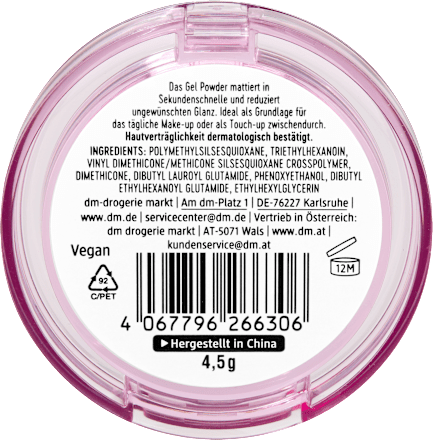 Gel Puder Shine Block, 4,5 g