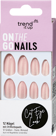 Künstliche Nägel On The Go Nails Cat Eye Look, 12 St