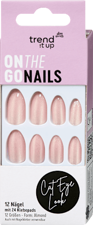 Künstliche Nägel On The Go Nails Cat Eye Look, 12 St