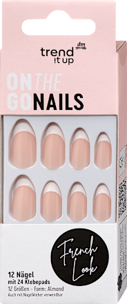 Künstliche Nägel On the Go Nails French Look, 12 St